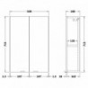 Fusion 500mm Wall Hung Bathroom Cabinet