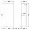 Fusion 300mm Wall Hung Bathroom Cabinet