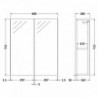 Fusion 600mm Mirror Cabinet