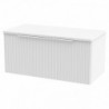 Fluted 800mm Wall Hung Single Drawer Worktop Vanity Units