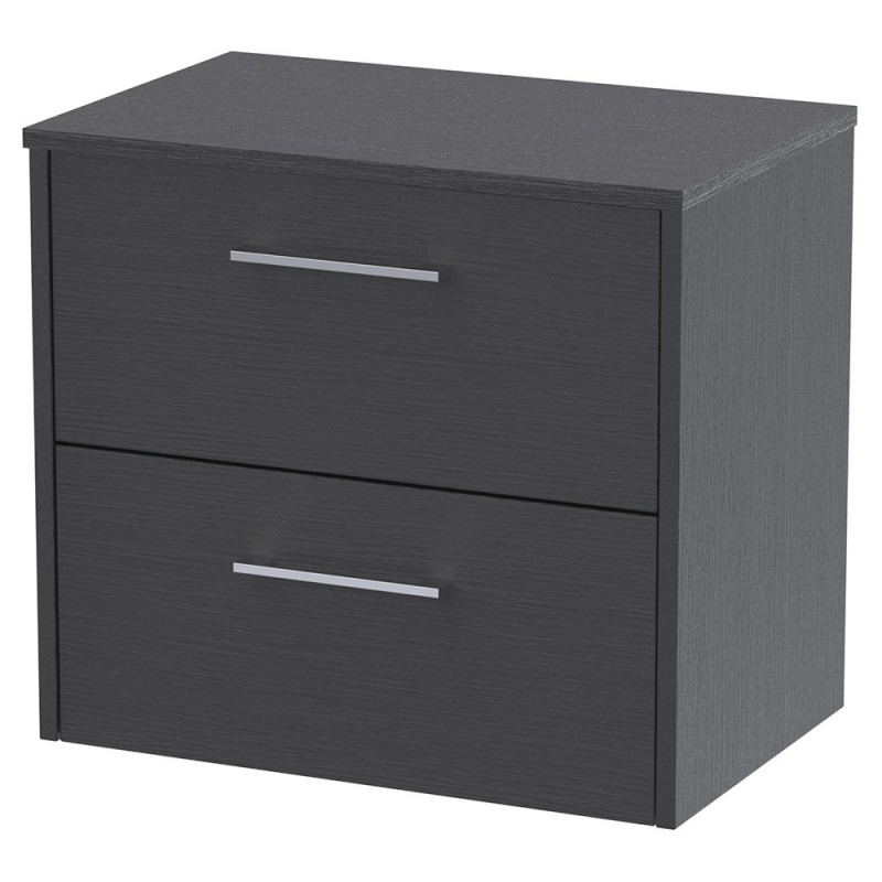 Juno 600mm Wall Hung Double Drawer Worktop Vanity Units