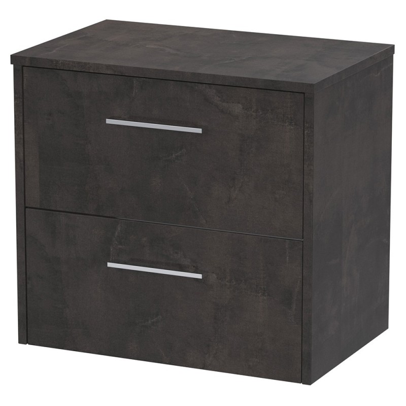 Juno 600mm Wall Hung Double Drawer Worktop Vanity Units