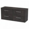 Juno 1200mm Wall Hung Double Drawer Worktop Vanity Units