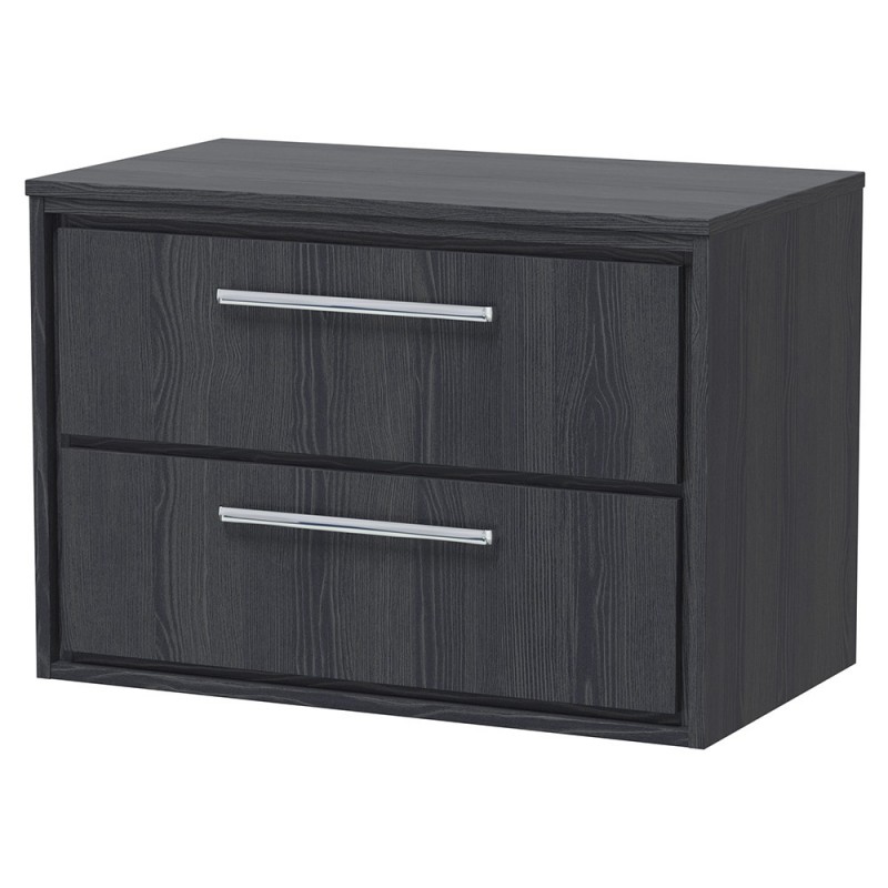 Lille 800mm Wall Hung Double Drawer Worktop Vanity Units