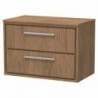 Lille 800mm Wall Hung Double Drawer Worktop Vanity Units