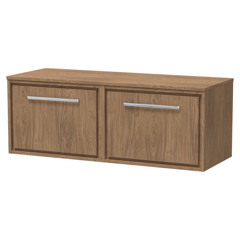 Lille 1200mm Wall Hung Double Drawer Worktop Vanity Units