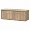 Lille 1200mm Wall Hung Double Drawer Worktop Vanity Units