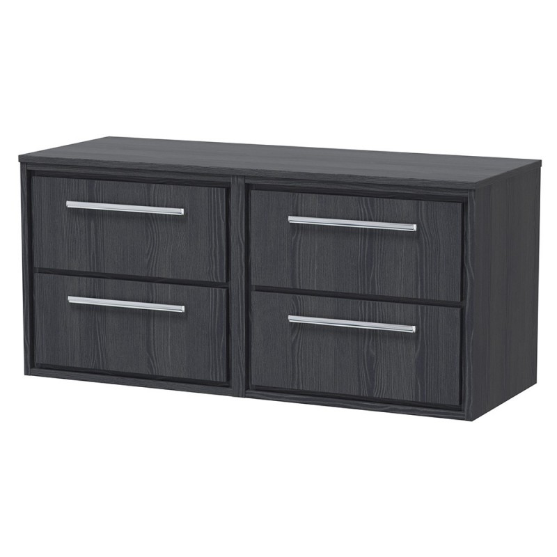 Lille 1200mm Wall Hung Four Drawer Worktop Vanity Units