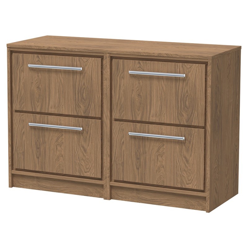 Lille 1200mm Freestanding Four Drawer Worktop Vanity Units