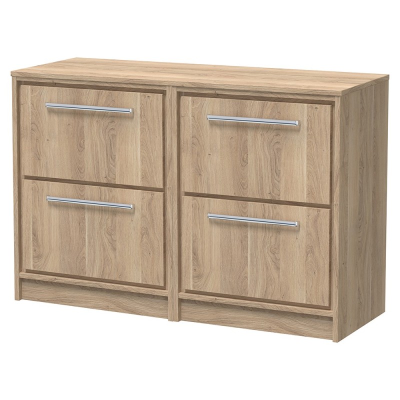 Lille 1200mm Freestanding Four Drawer Worktop Vanity Units