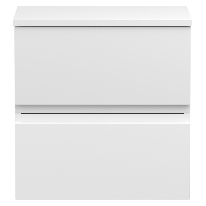 Urban 500mm Wall Hung Double Drawer Worktop Vanity Units