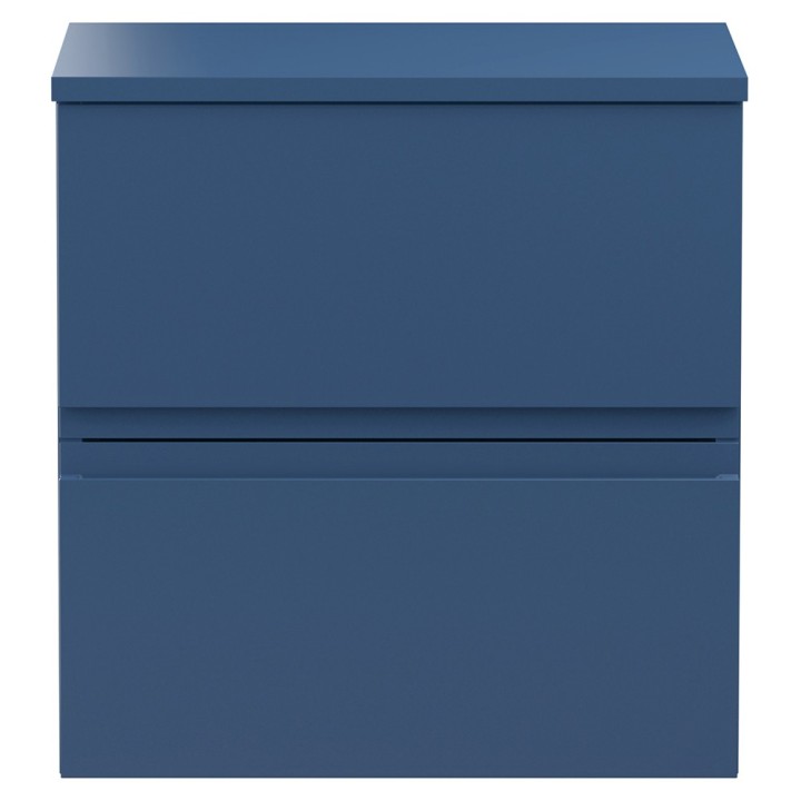 Urban 500mm Wall Hung Double Drawer Worktop Vanity Units