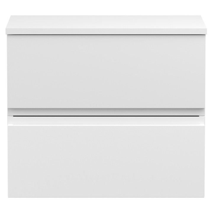 Urban 600mm Wall Hung Double Drawer Worktop Vanity Units
