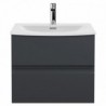 Urban 600mm Wall Hung Double Drawer Worktop Vanity Units