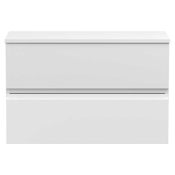 Urban 800mm Wall Hung Double Drawer Worktop Vanity Units
