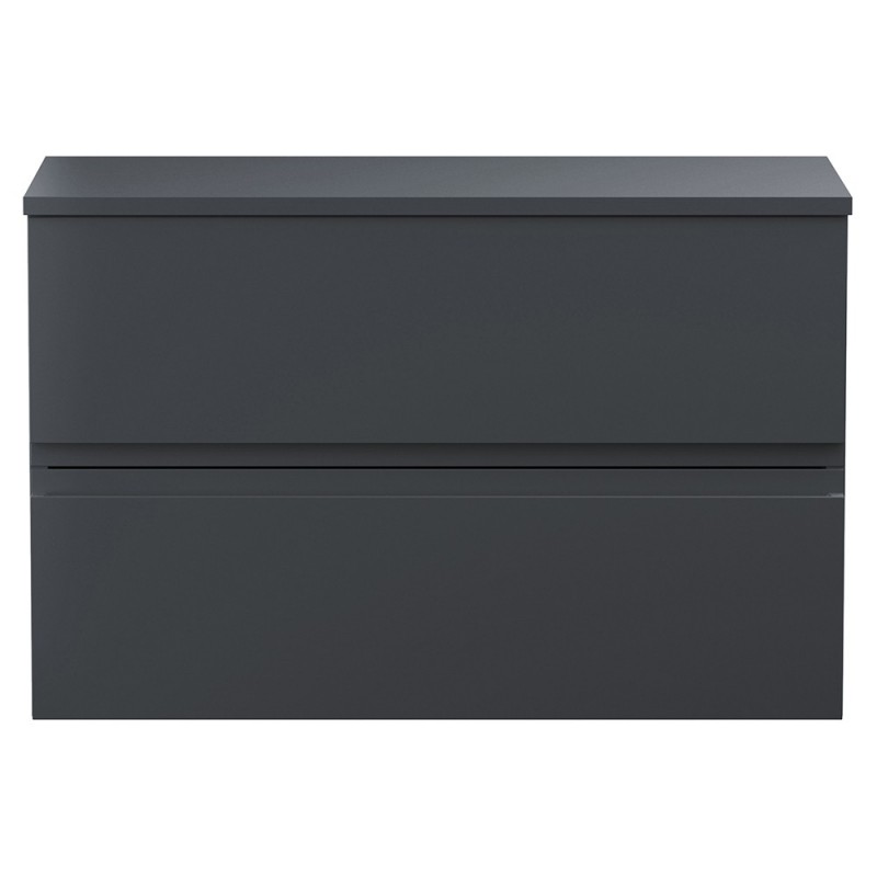 Urban 800mm Wall Hung Double Drawer Worktop Vanity Units