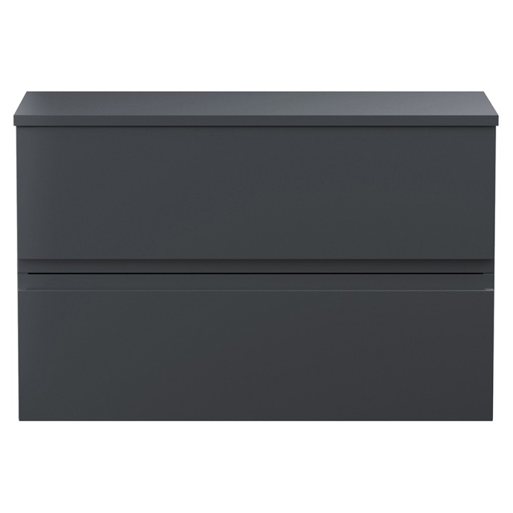 Urban 800mm Wall Hung Double Drawer Worktop Vanity Units