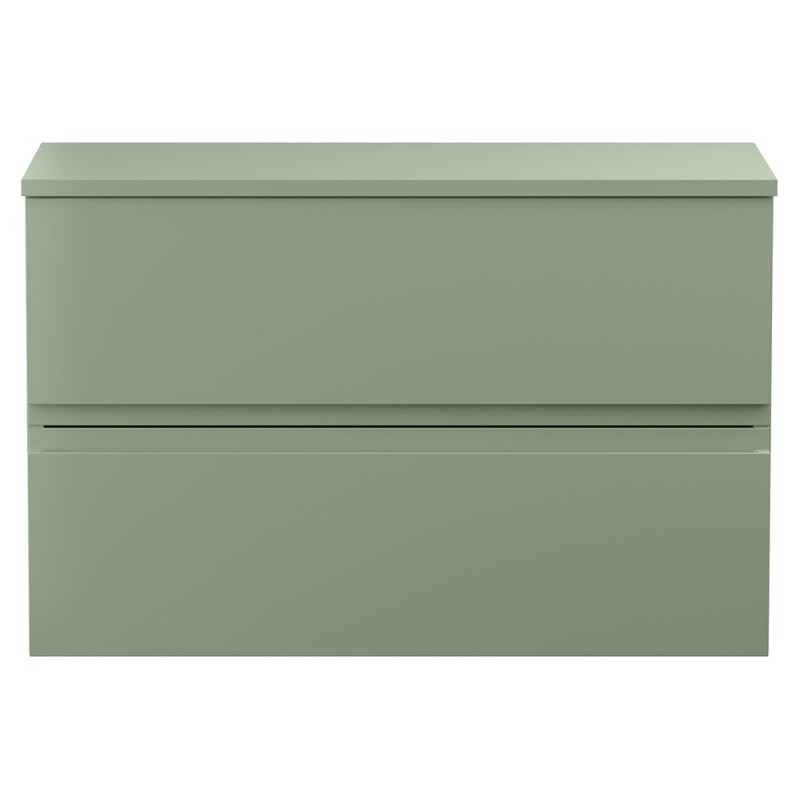 Urban 800mm Wall Hung Double Drawer Worktop Vanity Units