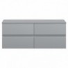 Urban 1200mm Wall Hung Four Drawer Worktop Vanity Units