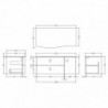 Sarenna 1000mm Wall Hung Worktop Vanity Units