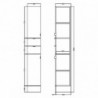 Fusion Fitted 300mm Full Depth Freestanding Wall Tower Unit