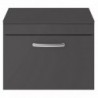 Athena 600mm Wall Hung Single Drawer Worktop Vanity Unit