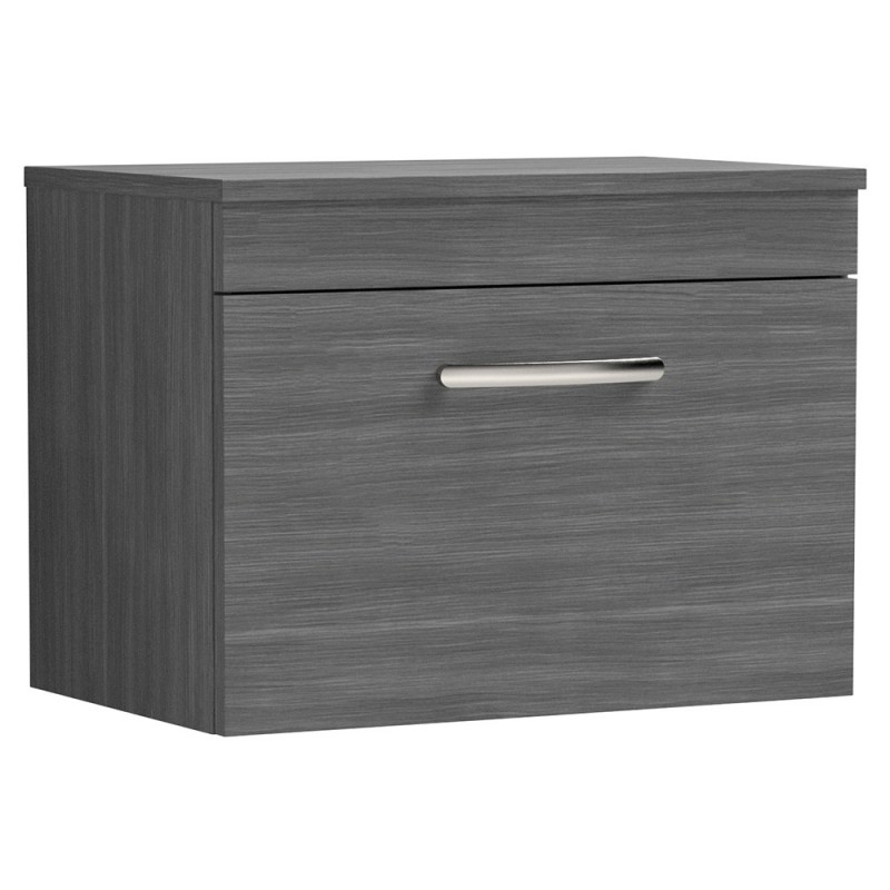 Athena 600mm Wall Hung Single Drawer Worktop Vanity Unit