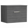 Athena 600mm Wall Hung Single Drawer Worktop Vanity Unit