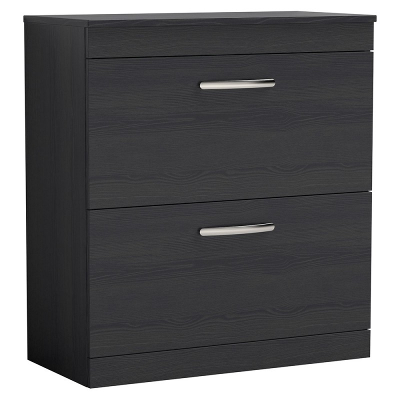 Athena 800mm Freestanding Double Drawer Worktop Vanity Unit