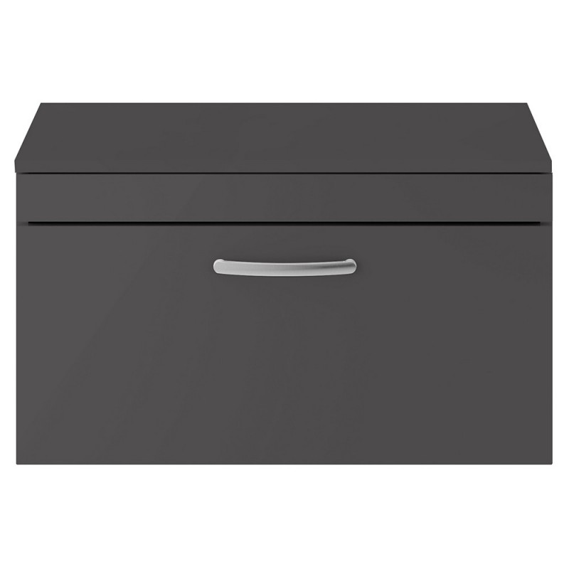 Athena 800mm Wall Hung Single Drawer Worktop Vanity Unit