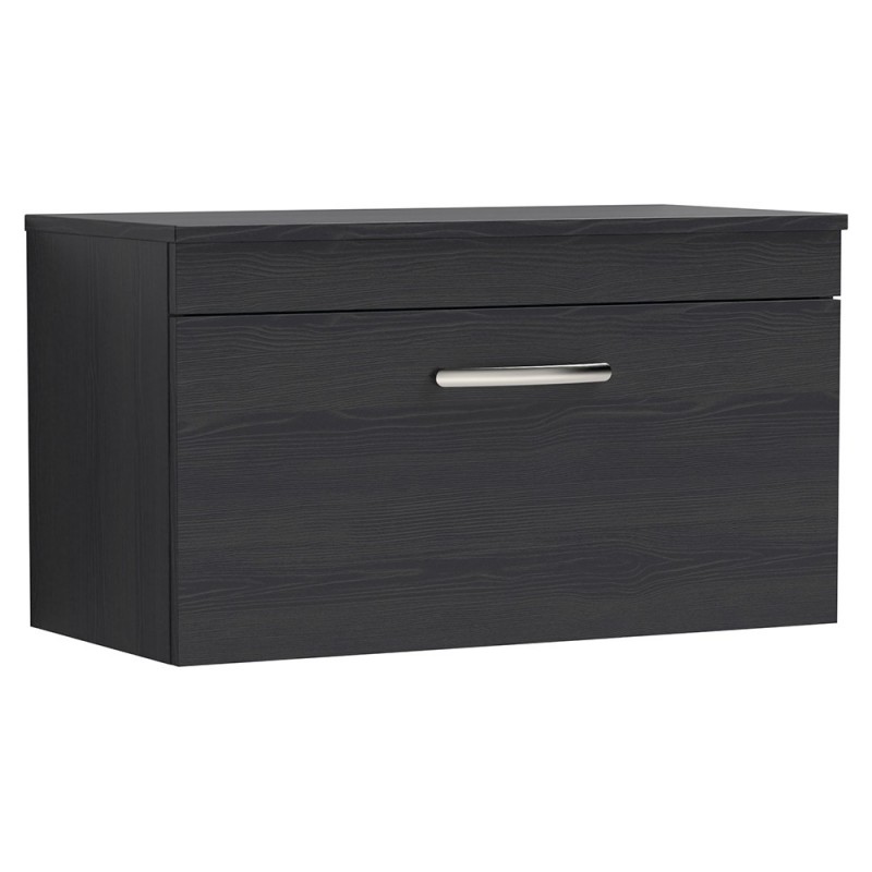 Athena 800mm Wall Hung Single Drawer Worktop Vanity Unit