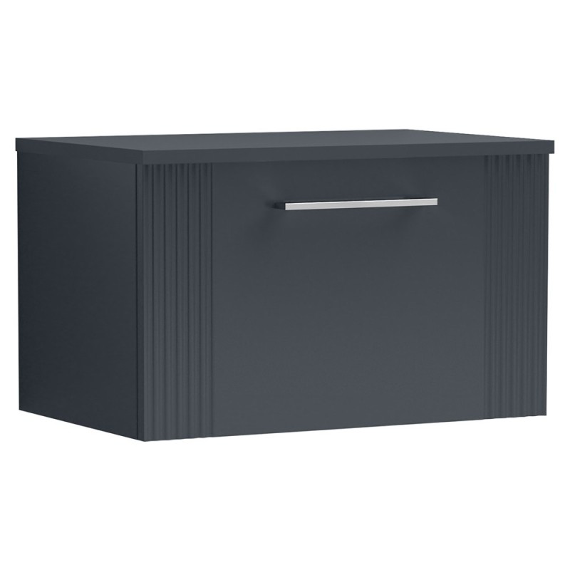 Deco 600mm Wall Hung Single Drawer Worktop Vanity Unit