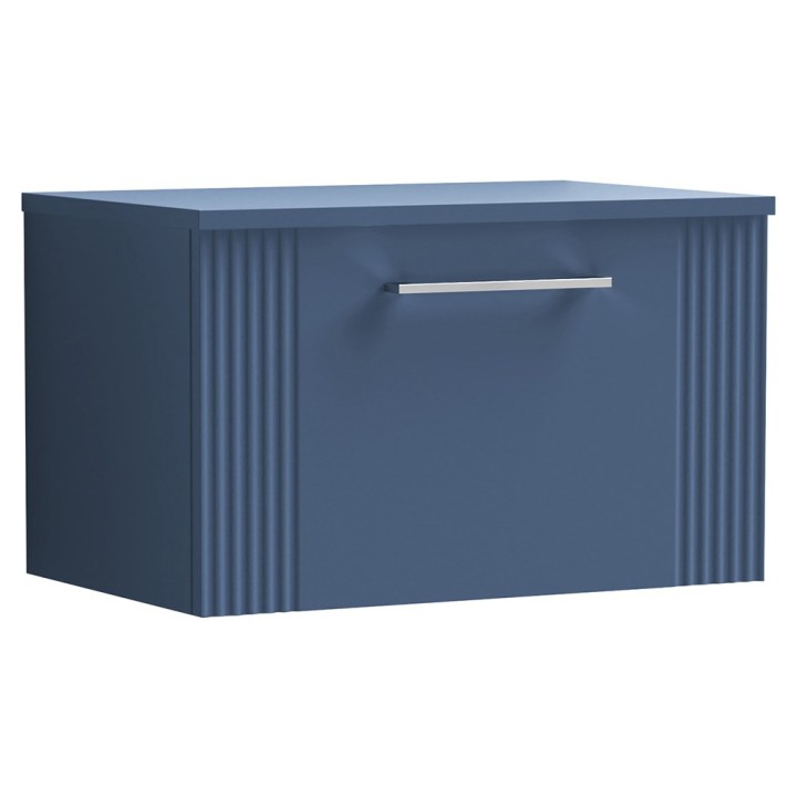 Deco 600mm Wall Hung Single Drawer Worktop Vanity Unit