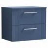 Deco 600mm Wall Hung Double Drawer Worktop Vanity Unit