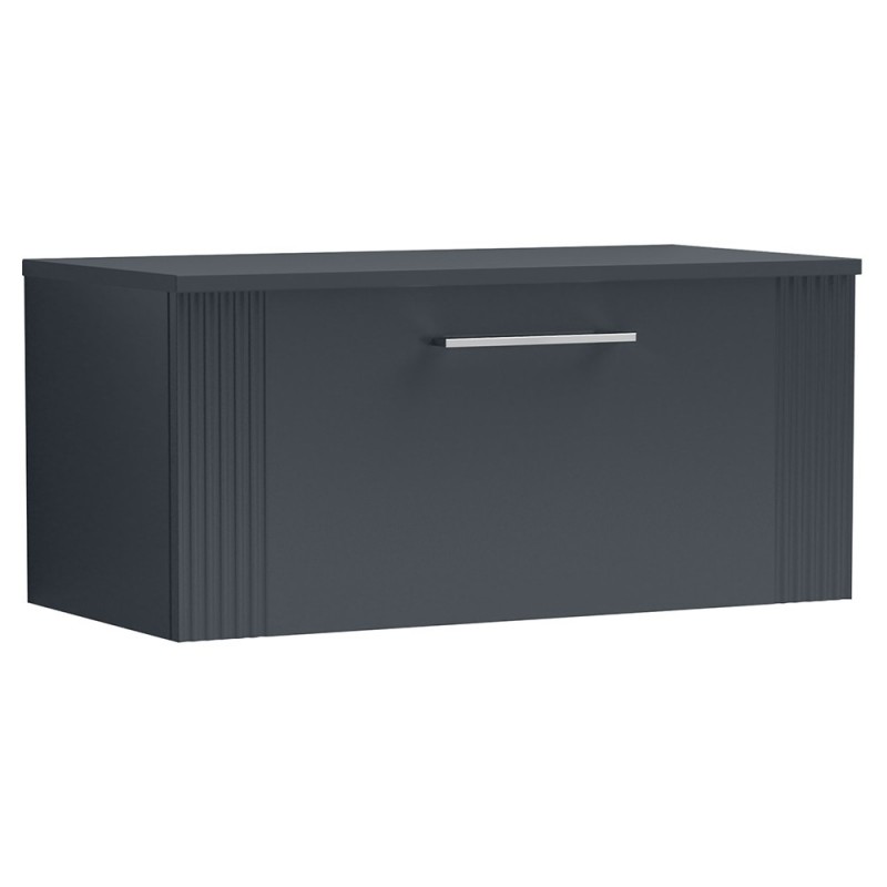 Deco 800mm Wall Hung Single Drawer Worktop Vanity Unit