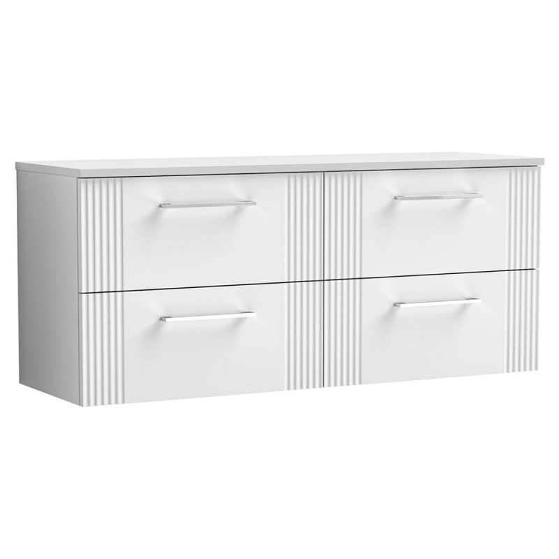 Deco 1200mm Wall Hung Four Drawer Worktop Vanity Unit