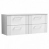 Deco 1200mm Wall Hung Four Drawer Worktop Vanity Unit