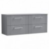 Deco 1200mm Wall Hung Four Drawer Worktop Vanity Unit