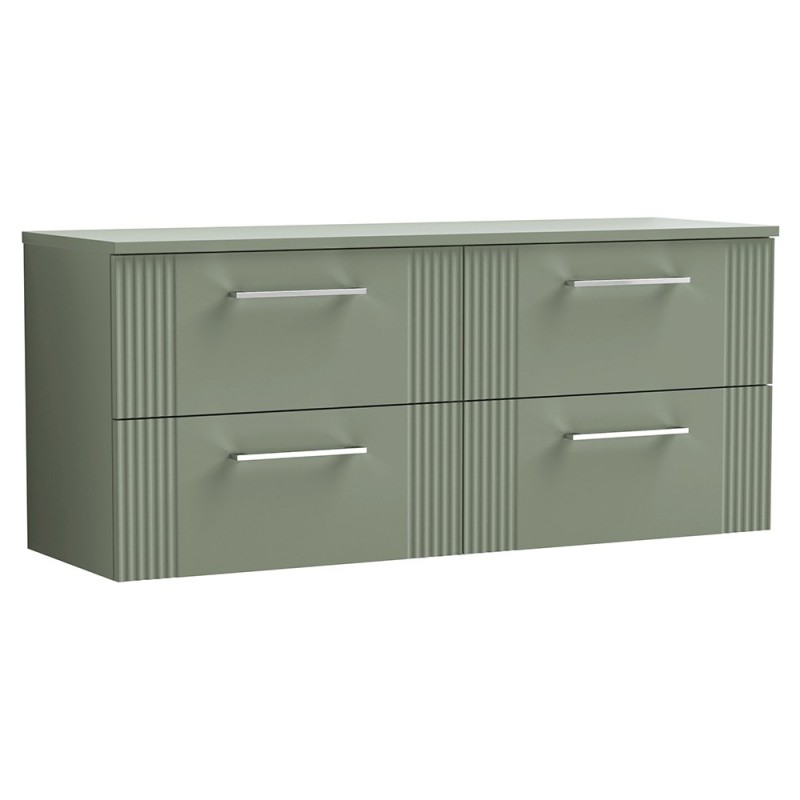 Deco 1200mm Wall Hung Four Drawer Worktop Vanity Unit