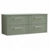 Deco 1200mm Wall Hung Four Drawer Worktop Vanity Unit