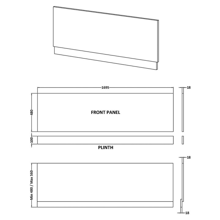 Athena Bath Panels