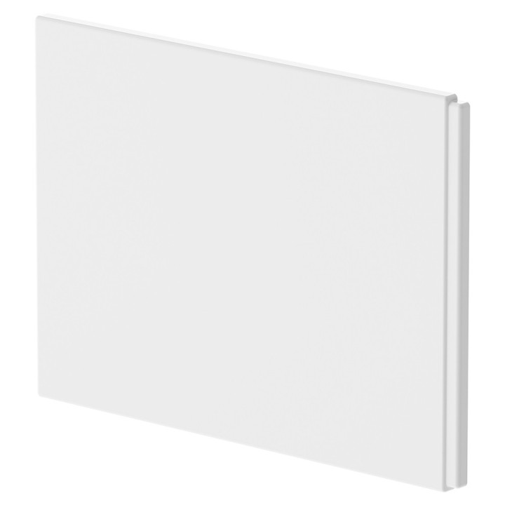 Nuie White Acrylic Square Shower Bath Front & End Panels - 5 Sizes