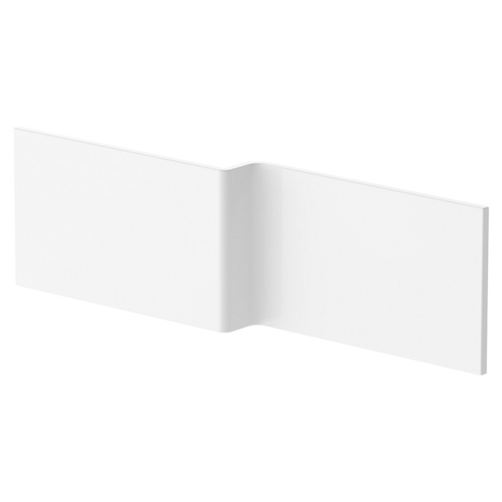 Nuie White Acrylic Square Shower Bath Front & End Panels - 5 Sizes