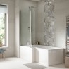 Nuie Acrylic Square Shower Bath Panels