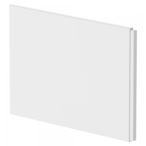 Nuie White Acrylic B Shape Shower Bath Front & End Panels - 3 Sizes