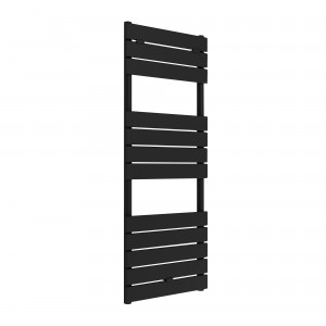 500mm (w) x 1200mm (h) Solaris Black Designer Towel Rail