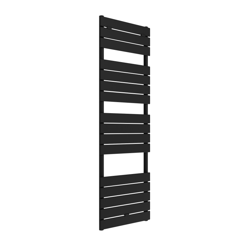 500mm (w) x 1500mm (h) "Solaris" Black Designer Towel Rail