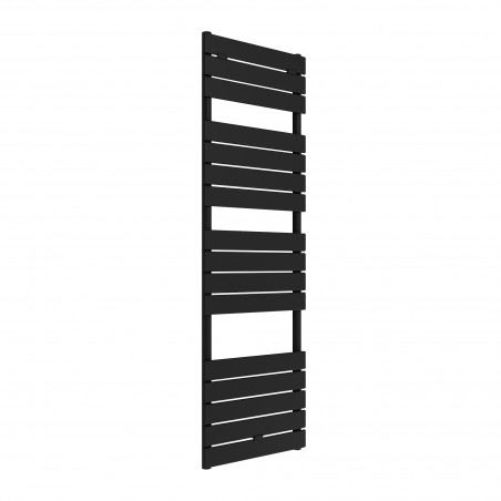 500mm (w) x 1500mm (h) "Solaris" Black Designer Towel Rail