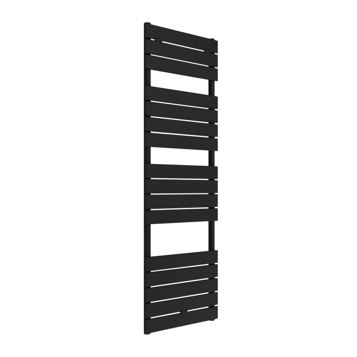 500mm (w) x 1500mm (h) "Solaris" Black Designer Towel Rail