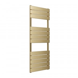 500mm (w) x 1200mm (h) Solaris Brushed Brass Designer Towel Rail